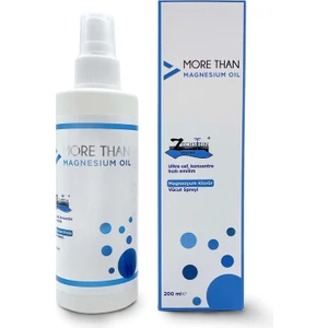 More Than Magnezyum Yağı 200 ml - Zechstein Denizinden Elde Edilen Saf Magnezyum Klorür Spreyi, Hollanda Menşeli
