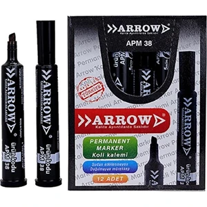 Koli Kalemi Kesik Uç Siyah 12 Adet