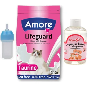 Lifeguard Yavru Kedi Süt Tozu 240 gr + Biberon + Kitten Şampuan