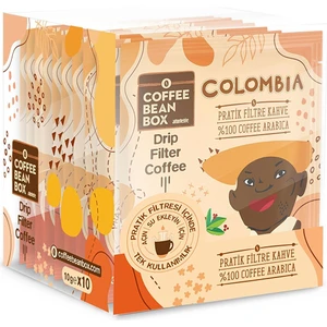 Coffee Bean Box Pratik Filtre Kahve Colombia 10'lu Kutu