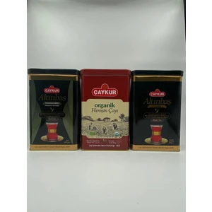 Organik Hemşin, Altınbaş ve Altınbaş Tomurcuk Teneke Kutu 400  gr x 3