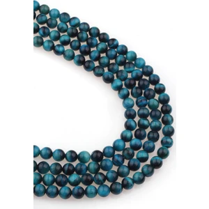 Dünya Doğal Taş 8 mm Mavi Kaplangözü Taşı Dizi - DZ3470
