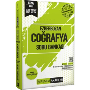 Pegem Akademi Yayıncılık 2022 Genel Yetenek Genel Kültür Ezberbozan Coğrafya Soru Bankası