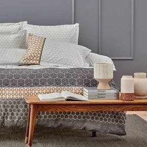 Bedding Taren Ranforce Çift Kişilik Nevresim Takımı - Gri