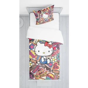 Şen Dekorasyon Renkli Hellokitty Yatak Örtüsü Takımı