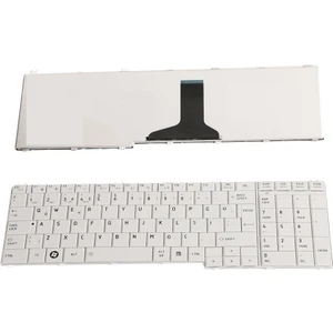 Toshiba Satellite C660, C660-1C3 Notebook Klavyesi Türkçe - Beyaz