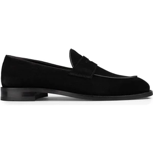 Süet Siyah Loafer Erkek Ayakkabı