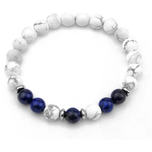 Alnis Atelier Beyaz Havlit ve Lapis Lazuli Doğal Taş Bileklik