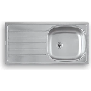 86X43.5 Batarya Deliksiz Paslanmaz Çelik Evye