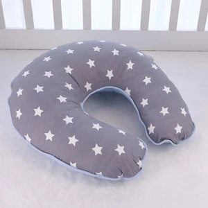 Emzirme Yastığı Minderi Gri Mavi %100 Pamuklu