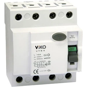 Kaçak Akım Koruma Rölesi 3X40A 30MA VİKO-VTR4-4030