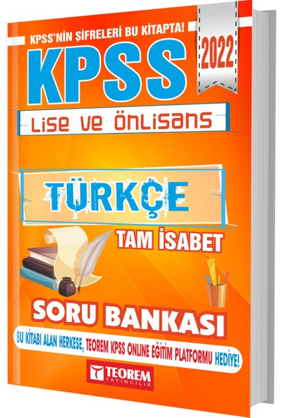 Teorem Yayıncılık 2022 Kpss Lise Önlisans Türkçe Tamamı Çözümlü Soru Bankası