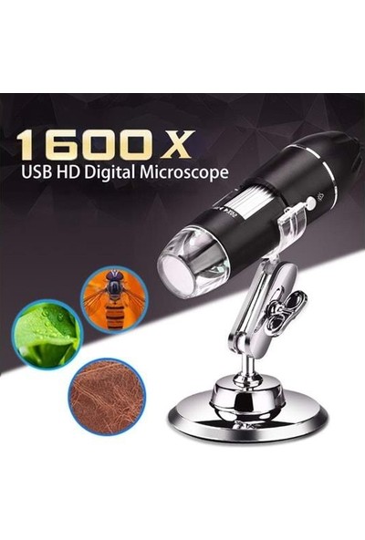 Dailytech 1600X Zoom 2mp USB Dijital Mikroskop 8 Ledli Kamera