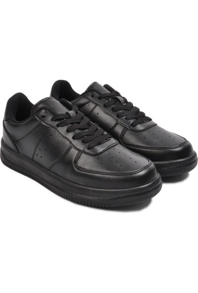 Zigana Walkway Zigana 002 Siyah-Siyah Düz Taban Kadın Sneaker
