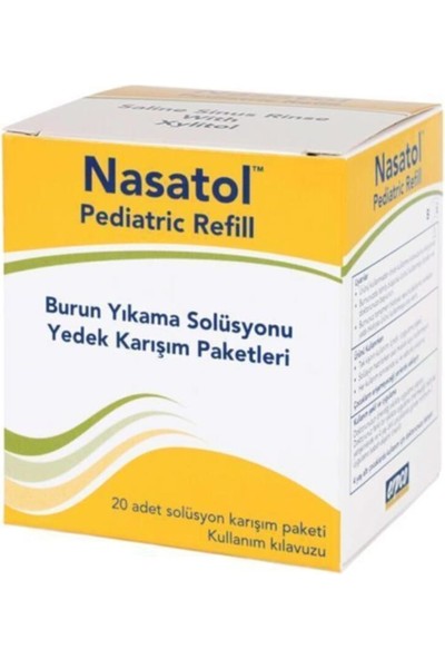 Nasatol Pediatrik Refill Pediatrik Yedek Paketler 20 Adet