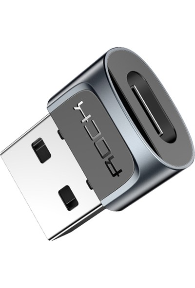 ROCK Type-C To USB Adaptör Otg Dönüştürücü Siyah