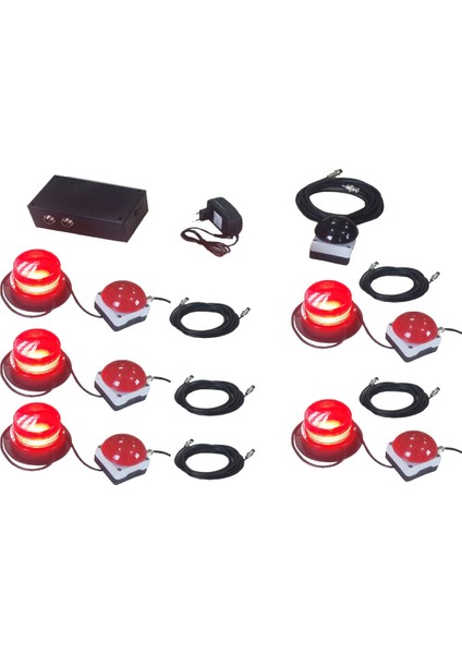 Elektronik Bilgi Yarışması Ünitesi 5 Yarışmacılı (Model-3)