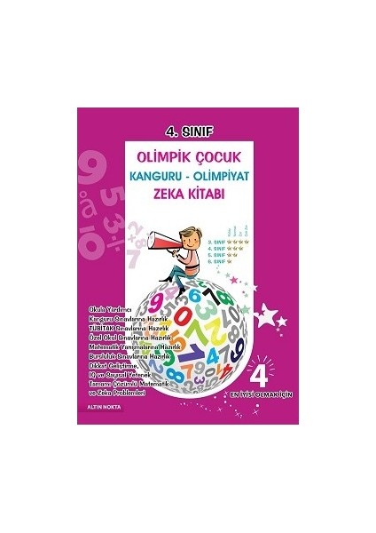 4. Sınıf Olimpik Çocuk Bilsem Kanguru Olimpiyat Zeka Kitabı
