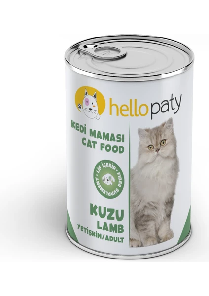 Hello Paty Kuzu Etli Yaş Konserve Maması 24 Adet- 415 gr