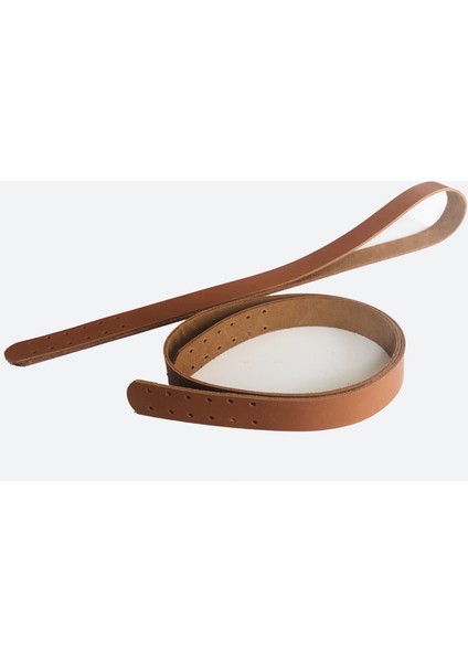 Atölyesi Deri Dikilebilir Çanta Sapı (Çift/75 Cm) - Camel Rengi