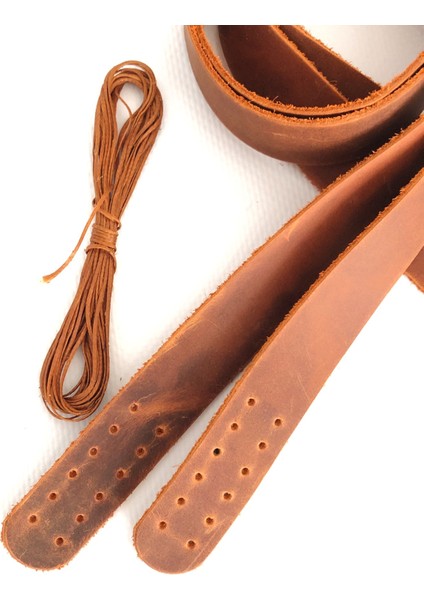 Atölyesi Deri Dikilebilir Çanta Sapı (Çift/75 Cm) - Crazy Oranj Rengi fiyatları