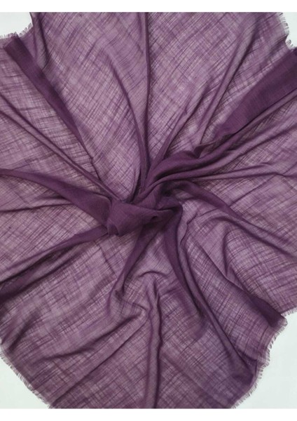 Düz Pamuklu Flamlı Koton Eşarp 100X100 cm