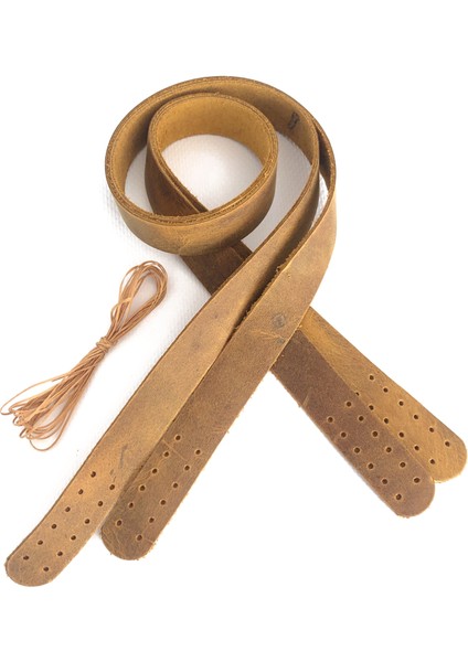 Atölyesi Deri Dikilebilir Çanta Sapı (Çift/75 Cm) - Crazy Camel Rengi