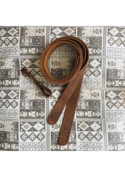 Atölyesi Deri Dikilebilir Çanta Sapı (Çift/75 Cm) - Crazy Camel Rengi