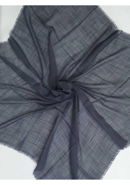 Düz Pamuklu Flamlı Koton Eşarp 100X100 cm
