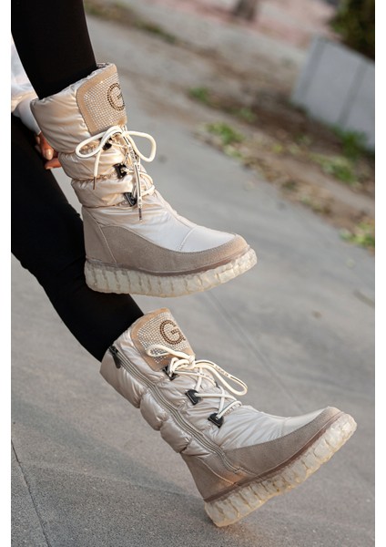 Julia Su Geçirmez Sıcak Astar Kaymaz Taban Fermuarlı Fashion Kadın Spor Çizme fiyatları