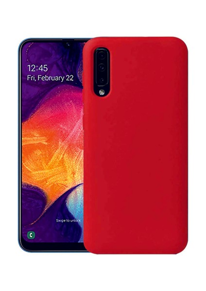 Samsung Galaxy A70 Kırmızı Silikon Rubber Kılıf Arka Kapak Kırmızı