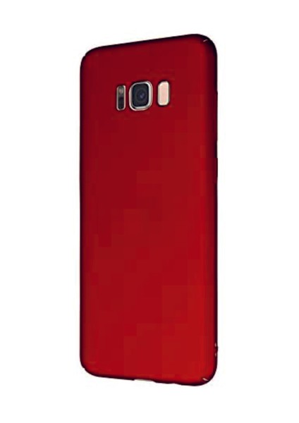 Samsung Galaxy S8 Kırmızı Silikon Rubber Kılıf Arka Kapak Kırmızı