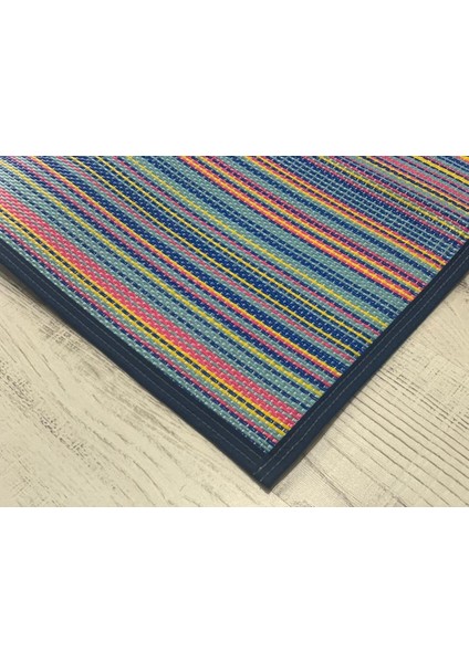 Katlanabilir Plastik Hasır Halı Kilim Park Plaj Bahçe Balkon Veranda Teras Kamp Mat Pembe 240X310