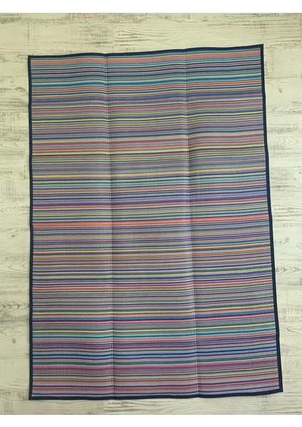 Katlanabilir Plastik Hasır Halı Kilim Park Plaj Bahçe Balkon Veranda Teras Kamp Mat Pembe 240X310