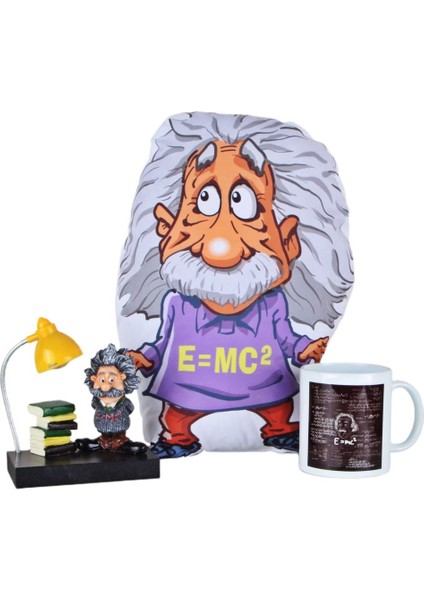Einstein Yastık Kupa Einstein Masa Lambası