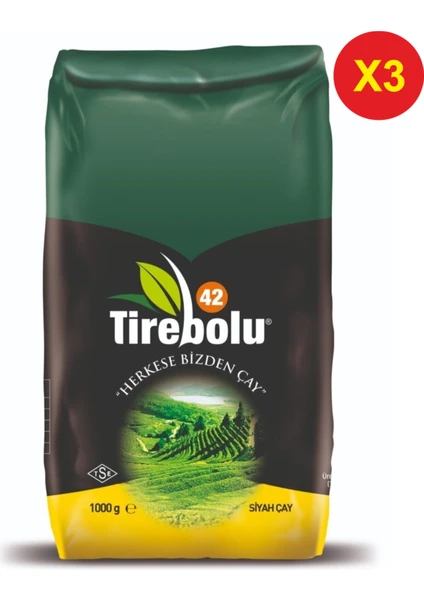 Tirebolu 42 Siyah Çay 3 x 1 kg