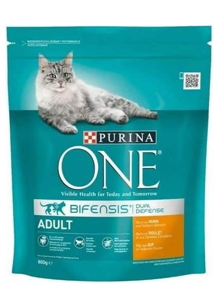 Purina One Kuru Kedi Maması Tavuklu Yetişkin 800 gr x 2