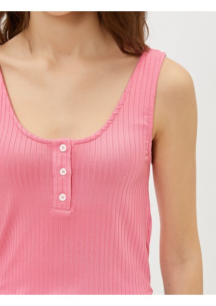 Kadın Fitilli Atlet Düğmeli indirimleri