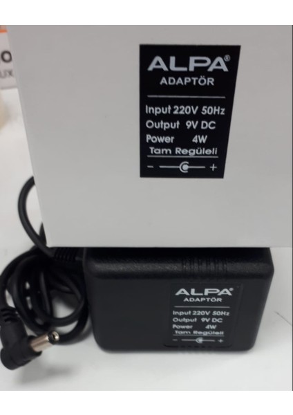 Alpa ADR04-DC9V 4 Watt 9 Volt Tam Regüleli Dc Adaptör