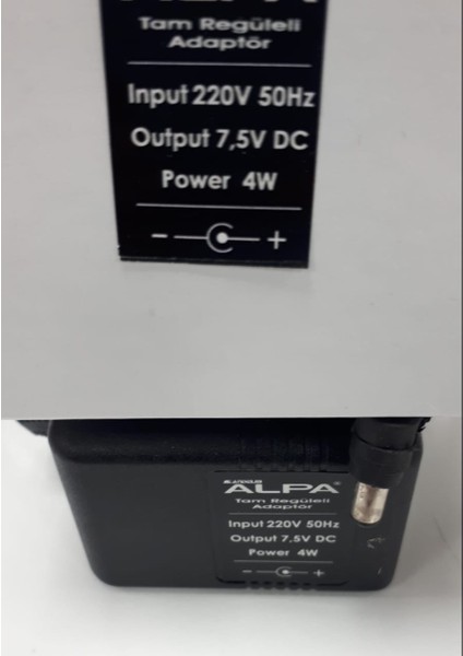 Alpa ADR04-DC7.5V 4 Watt 7.5 Volt Tam Regüleli Dc Adaptör