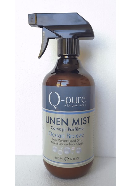 Q - Pure Linen Mist Ocean Breeze Likit Çamaşır Parfümü 500 ml