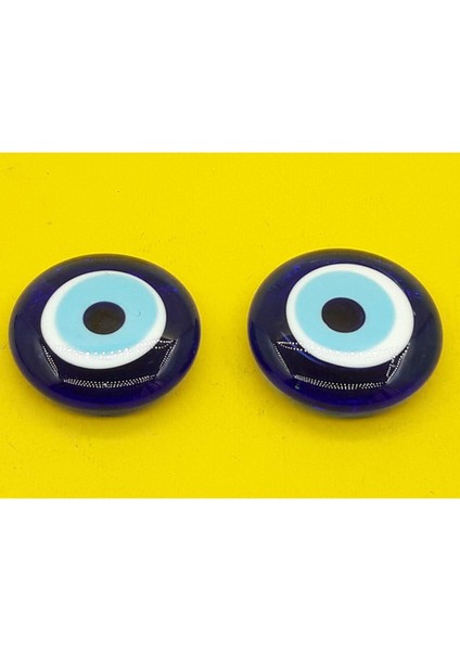 Nurtakı 2 Adet Saf Cam Nazar Boncuklu Buzdolabı Magnet