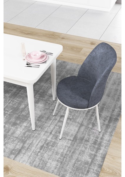 Concept Nil Serisi 70 x 110 cm Sabit Beyaz Mutfak Masa Takımı+2 Adet Sandalye modelleri