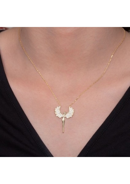 Melek Kanadı 925 Ayar Gümüş Kolye