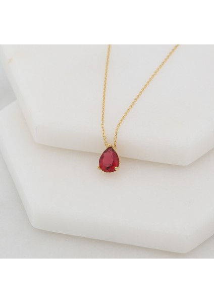 Damla Taş 925 Ayar Gümüş Kolye