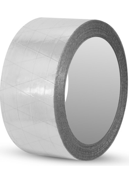 Alüminyum Folyo Bant 48 mm x 15 mt Sızdırmaz Takviyeli Yanmaz Soba Borusu Bandı