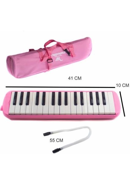 32 Tuşlu Melodika Bez Çantalı-Siyah