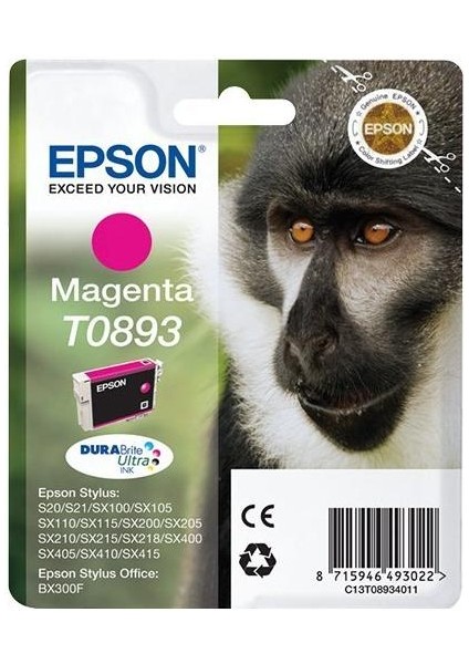 T0893-C13T08934020 Kırmızı Kartuş