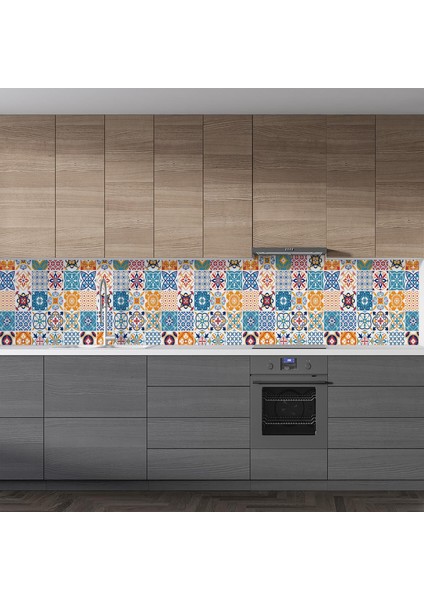 Mutfak Tezgah Arası Folyo Fayans Kaplama Folyosu Fayans Deseni 60X300 cm fiyatları