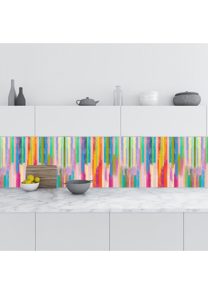 Mutfak Tezgah Arası Folyo Fayans Kaplama Folyosu Renkler 60 x 500 cm